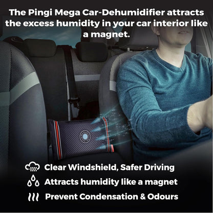 Reusable Car Dehumidifier Bag (2 Pack) Rechargeable Dehumidifier bags for Car, Trucks, and RVs - Prevent Damp & Moisture on Windscreens - Leakproof Moisture Absorber for Car and Home