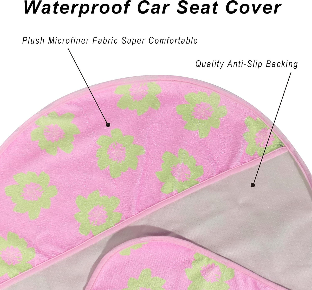 Car Seat Cover Protector Front Seats,for Gym Workout,Running,Swimming,Beach and Hiking,Waterproof Sweat Towel Bucket Seat Covers for Cars SUV Trucks (Black, 1Pcs)