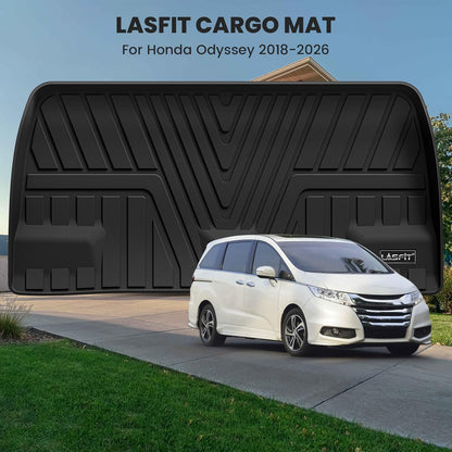 LASFIT Cargo Liner for Honda CR-V 2026 2025 2024 2023 (Gasoline & Hybrid & e:FCEV) All Weather TPE Car Trunk Mat (Upper Position), Cargo Only Black