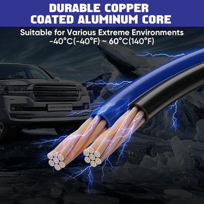 EXTRESPO Heavy Duty Jumper Cables - 4 Gauge 20 Feet 600Amp Automotive Booster Cables for Car Battery, for Car, SUV and Trucks, Jumper Cables Kit with Carry Bag, Gloves, Brushes (4 Gauge 20 FT)…
