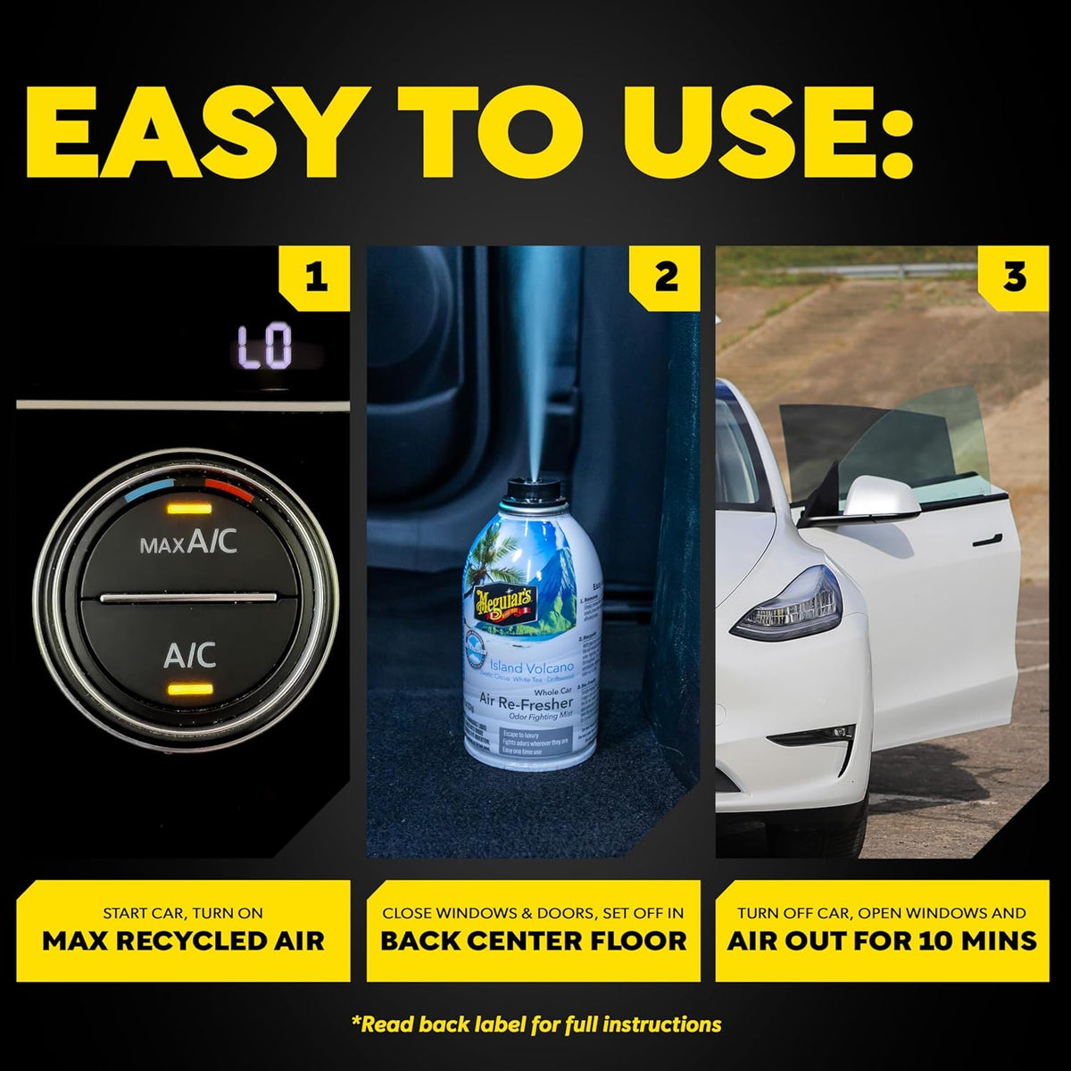 Meguiar’s Whole Car Air Refresher Odor Eliminator, Summer Breeze, 2 Oz— Car Air Freshener For Commuters, Detailers; Mist Refreshes Cabin For Sedan, Suv, Truck, Van