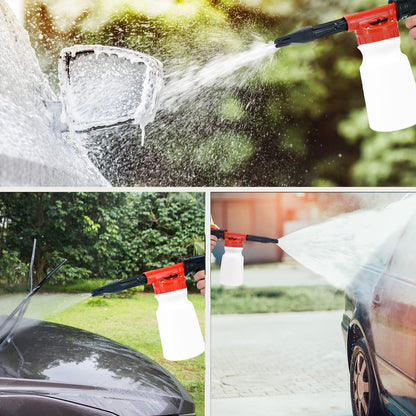 LIANXIN Car Wash Kit Car Wash Cleaning Kit with Car Wash Foam Gun Microfiber Sponge and Towels Tire Brush Built, Car Foam Gun, Car Cleaning Tool