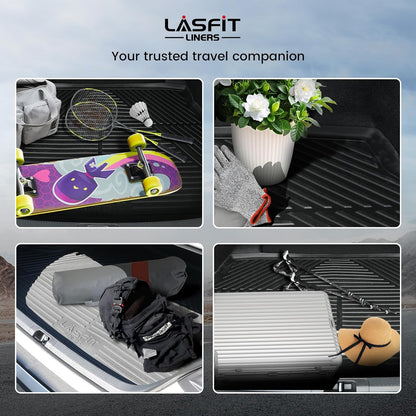 LASFIT Floor Mats for Honda CR-V 2026 2025 2024 2023 (Gasoline & Hybrid & e:FCEV), All Weather TPE Custom Fit Anti-Slip Pet Friendly Car Liners, 1st & 2nd Row Black