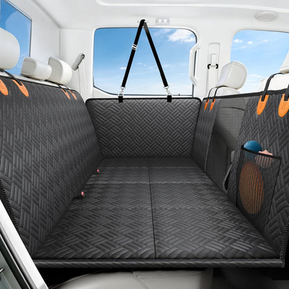 PROZAR Dog Car Seat Cover for Back Seat, Hard Bottom Back Seat Extender, Back Seat Pet Cover for Dogs - Supports 400lbs, Waterproof Heavy Duty Scratch Dog Hammock for Compact Cars/SUVs, 51in