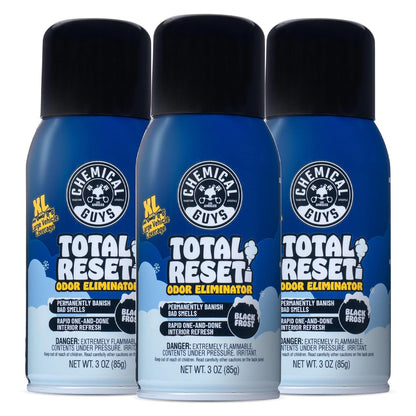 Chemical Guys Odor Eliminating Fogger 3 Pack – Black Frost Scent, 3 Oz Each – Set-and-Forget System to Remove Smoke, Pet, Gym, and Food Odors in Cars, Trucks, SUVs