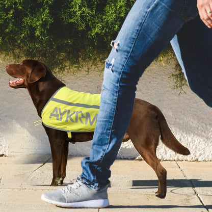 Pink Reflective Dog Vest for Large Breeds,High Visibility Dog Safety Vest Harness with Removable Bell Keep Safe from Hunting, Training & Cars Accidents
