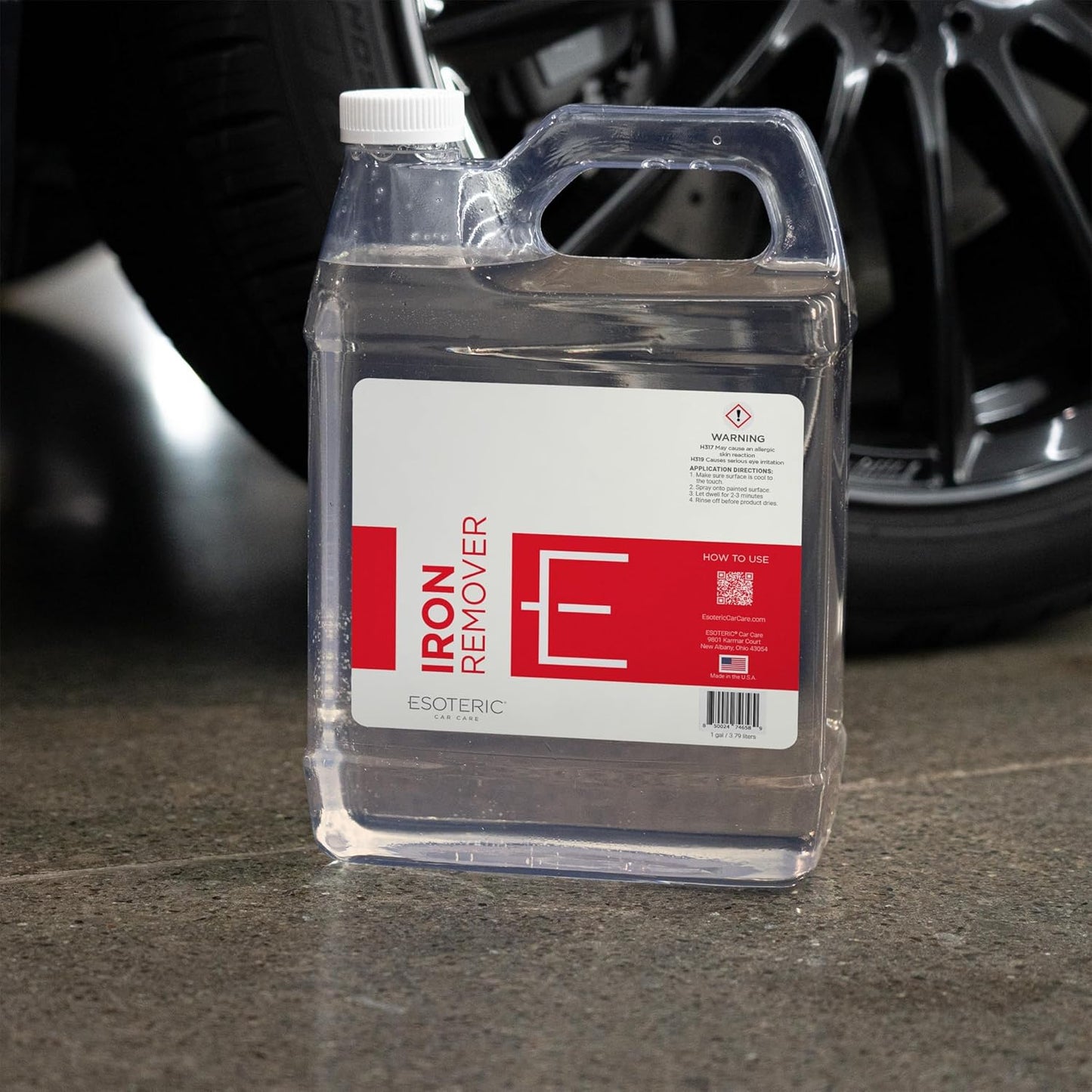 ESOTERIC Iron Remover Decontamination Spray, Easy to Use, Iron Remover Car Detailing Supplies, Activates Red, Less Odor, Removes Iron Brake Fallout, Perfect for Your Car Detailing Kit (16oz)