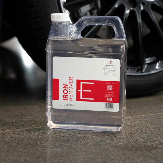 ESOTERIC Iron Remover Decontamination Spray, Easy to Use, Iron Remover Car Detailing Supplies, Activates Red, Less Odor, Removes Iron Brake Fallout, Perfect for Your Car Detailing Kit (16oz)