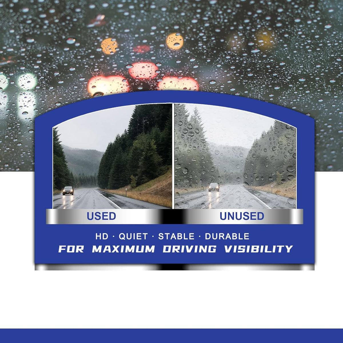 OEM QUALITY 26" + 16" Premium All-Seasons Stable And Quiet Windshield Wiper Blades(Set of 2) - Colors A