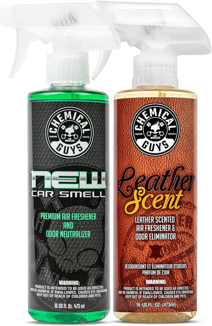 Chemical Guys AIR_301_04 New Car/Leather/Signature Scent Sample Kit, Great for Cars, Trucks, SUVs, RVs, Home, Office & More (4 fl oz - 3 Items)