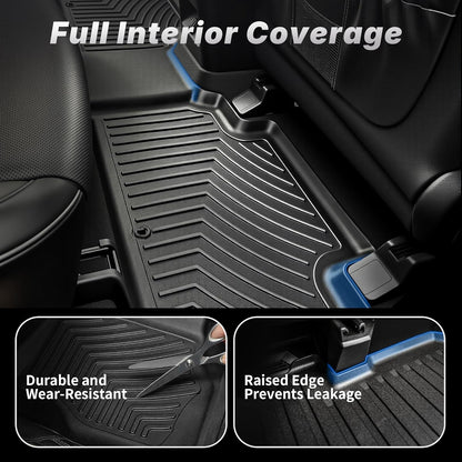 OEDRO Cargo Trunk Liner Fit for 2010-2017 Chevrolet Equinox L/LS/LT/LTZ/Premier& 10-17 GMC Terrain SL/SLE/SLT/Denali, All Weather Custom Fit Anti-Slip Cargo Mat, Black