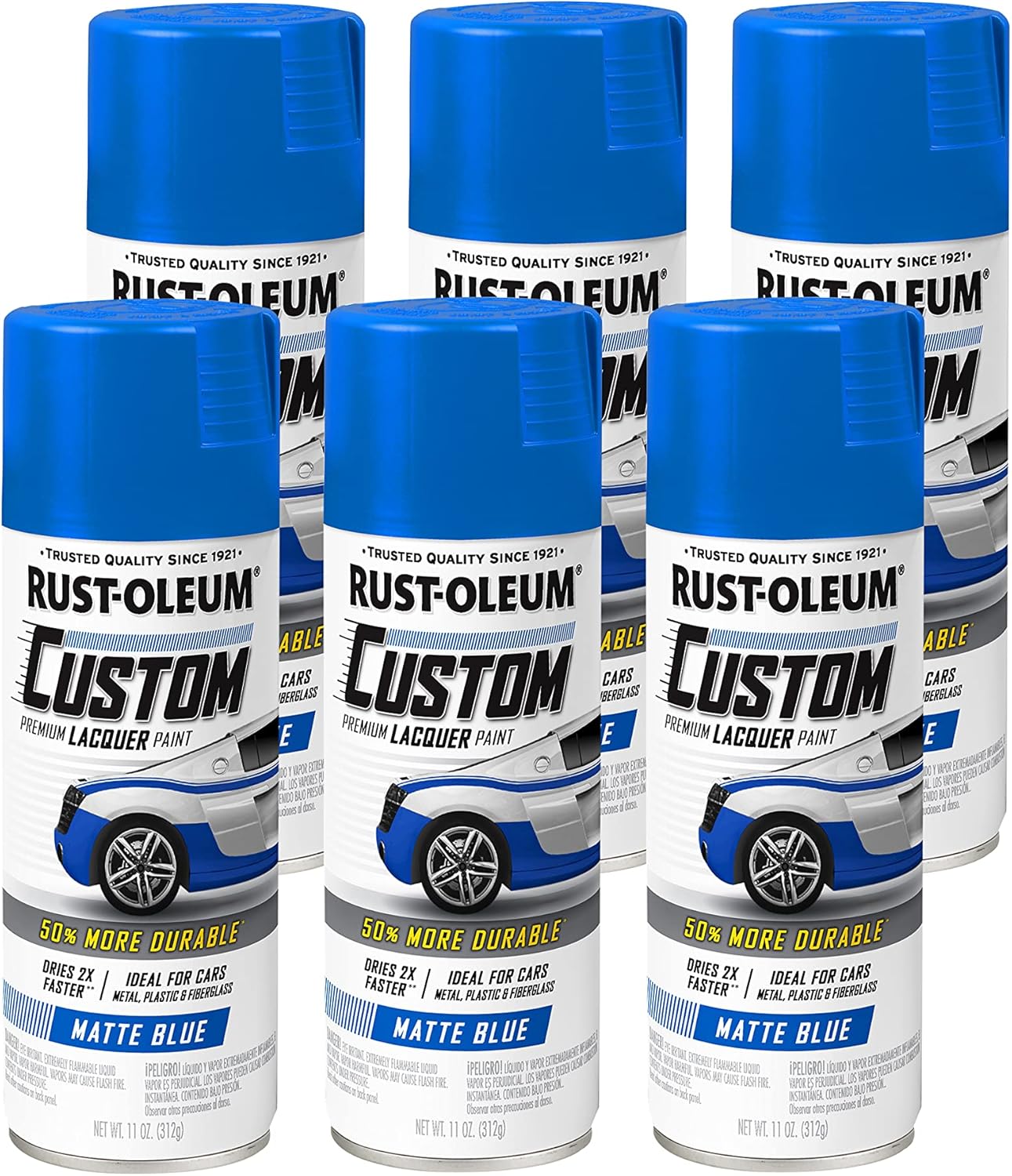 Rust-Oleum 323383 Automotive Custom Lacquer Spray Paint, 11 oz, Gloss Clear