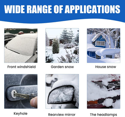 Car Windshield Snow Melting Coating Spray, Snow Repellent Spray De-Icer for Cars - Fast Ice & Snows Remover, Winter Windshield & Glass Coating Protection, Snow Meltings Agent for Car Ice Melting (2)