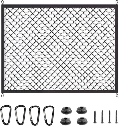 BAILALIBO Cargo Net Stretchable, Adjustable Elastic Trunk Mesh Nets with Metal Hook Universal for SUV, Jeep, Trucks, Car Exterior Accessories for Secure Storage (35.4x15.8 inch)