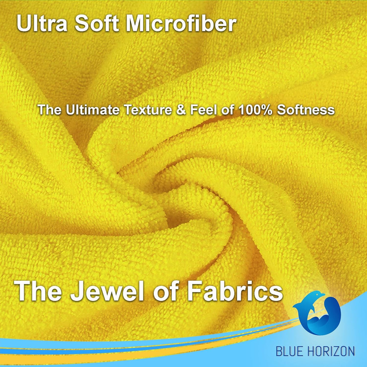 Orange Large Microfiber Cleaning Towels, 36-Pack Dual-Sided Ultra Soft Plush Washcloth, Professional Grade Premium Microfiber Detailing Cloths, Car, Household and Commercial (Orange, 16" x 16")