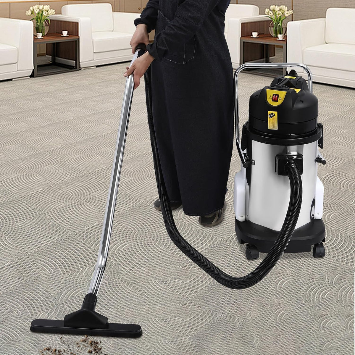 40L/11Gal Commercial Carpet Cleaner, 3 in 1 Multi-Purpose Floor Cleaning Machine Heavy Duty Extractor Vacuum Washing Machine, 1049W Powerful Sofa Curtain Carpet Cleaning Machine