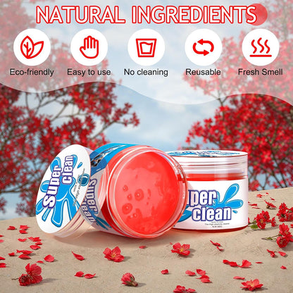 TeSabMi Car Cleaning Gel Car Cleaning Putty Car Putty Car Interior Cleaner Car Slime Car Detailing Kit Car Accessories Gifts for Dad Men Him Women Stocking Stuffers Pink