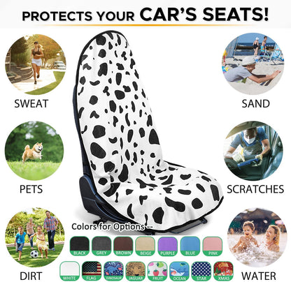 Waterproof Sweating Car Seat Cover for Post Gym Workout, Running, Swimming, Beach and Hiking, Universal Fit Non-Slip Towel Bucket Seat Protector for Cars SUV Trucks, Machine Washable (Grey)