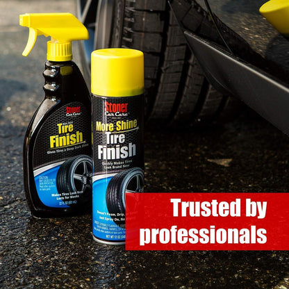 Stoner Car Care 91044-2PK Original More Shine Tire Shine Spray – Tire Dressing Restores Deep Matte Black Finish with Long-Lasting Rain-Resistant Protection, Dry-to-Touch – 12 oz (Pack of 2)