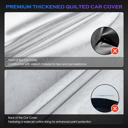 Car Cover Custom Fit for Honda CRV 1997-2025,Toyota RAV4 1996-2025, 6 Layers Truck Cover Waterproof All Weather for Automobiles,Outdoor Full Exterior Cover,Rain, Sun, Wind Protection,Black