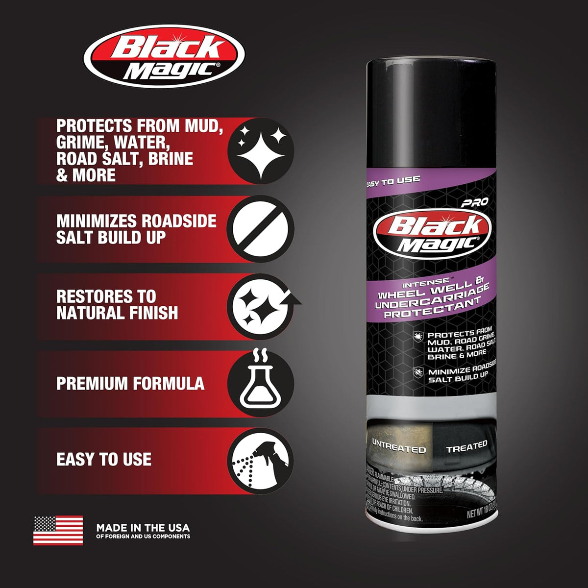 Black Magic 120218 No Scrub All Wheel Cleaner, 23 oz. (Pack of 2) - No Scrubbing Needed, Just Apply, Hose Off and Wipe for Clean Wheels Every Time