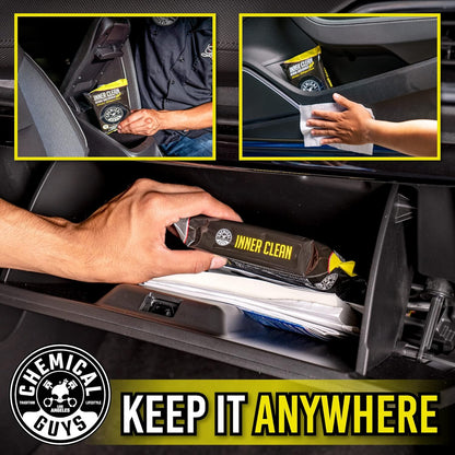 Chemical Guys InnerClean Interior Quick Detailer Cleaner and Protectant for Dashboards Door Panels Seats Trim and Surfaces Non Greasy Interior Car Cleaning Spray and Interior Detailer Spray 16 oz