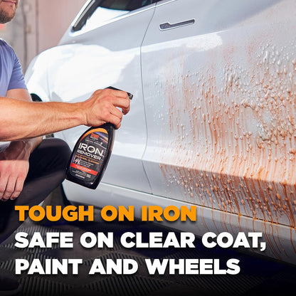 Stoner Car Care 92104 Iron Remover & Wheel Cleaner – Odorless Iron Fallout & Brake Dust Remover for Paint, Wheels & Glass – pH Balanced Rust Decontaminant with Color Indicator – 22 fl oz