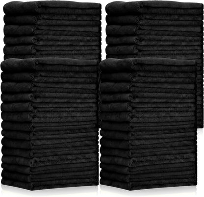 Tallew 40 Pcs Microfiber Towels:16"x16" Microfiber Drying Towels Bulk Micro Fiber Car Cleaning Cloth for Cars Drying Washing Polishing Office Windows Cleaning Household Supplies (Yellow)