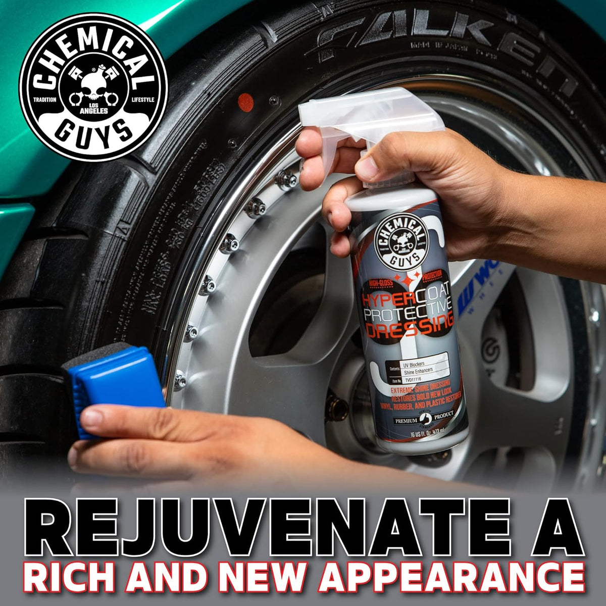 Chemical Guys G6 HyperCoat High Gloss Protectant Dressing, For Vinyl, Rubber, Plastic, Tires and Trim, Gloss Dressing Restores Shine & Protection for Cars, Trucks, Motorcycles, SUVs and RVs, 16 oz