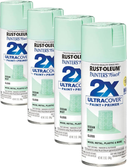 Rust-Oleum 334029 Painter's Touch 2X Ultra Cover Spray Paint, 12 oz, Gloss Clear - Colors B