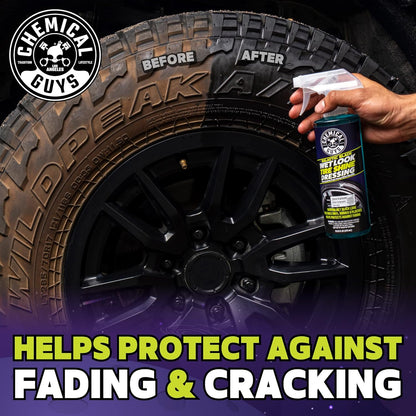 Chemical Guys Galactic Black Wet Look Tire Shine Dressing, for a Whole New Level of Shine and Depth of Black, Safe for Cars, Trucks, Motorcycles, RVs & More, 128 fl oz - TVD118