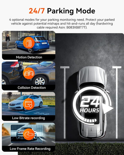Vantrue N2X 2.7K Dash Cam Front and Inside, 5G WiFi Dual Dash Camera for Car with HDR IR Night Vision, STARVIS 2, GPS, 2.5K/60FPS, G-Sensor, 24/7 Parking Mode, Voice Control, Support 512GB Max
