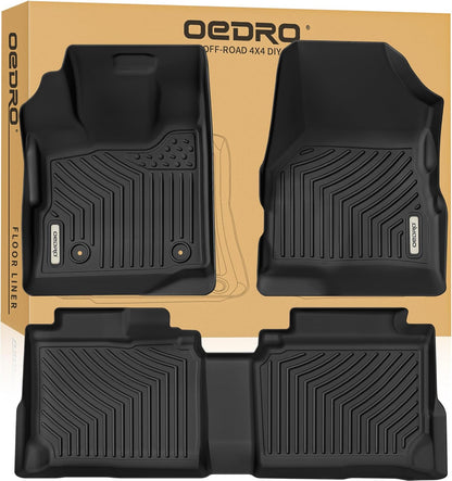 OEDRO Cargo Trunk Liner Fit for 2010-2017 Chevrolet Equinox L/LS/LT/LTZ/Premier& 10-17 GMC Terrain SL/SLE/SLT/Denali, All Weather Custom Fit Anti-Slip Cargo Mat, Black