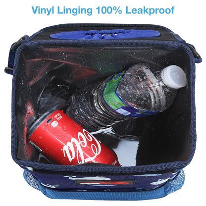 EPAuto Waterproof Car Trash Can with Lid and Storage Pockets, 2.5 Gallon, Black
