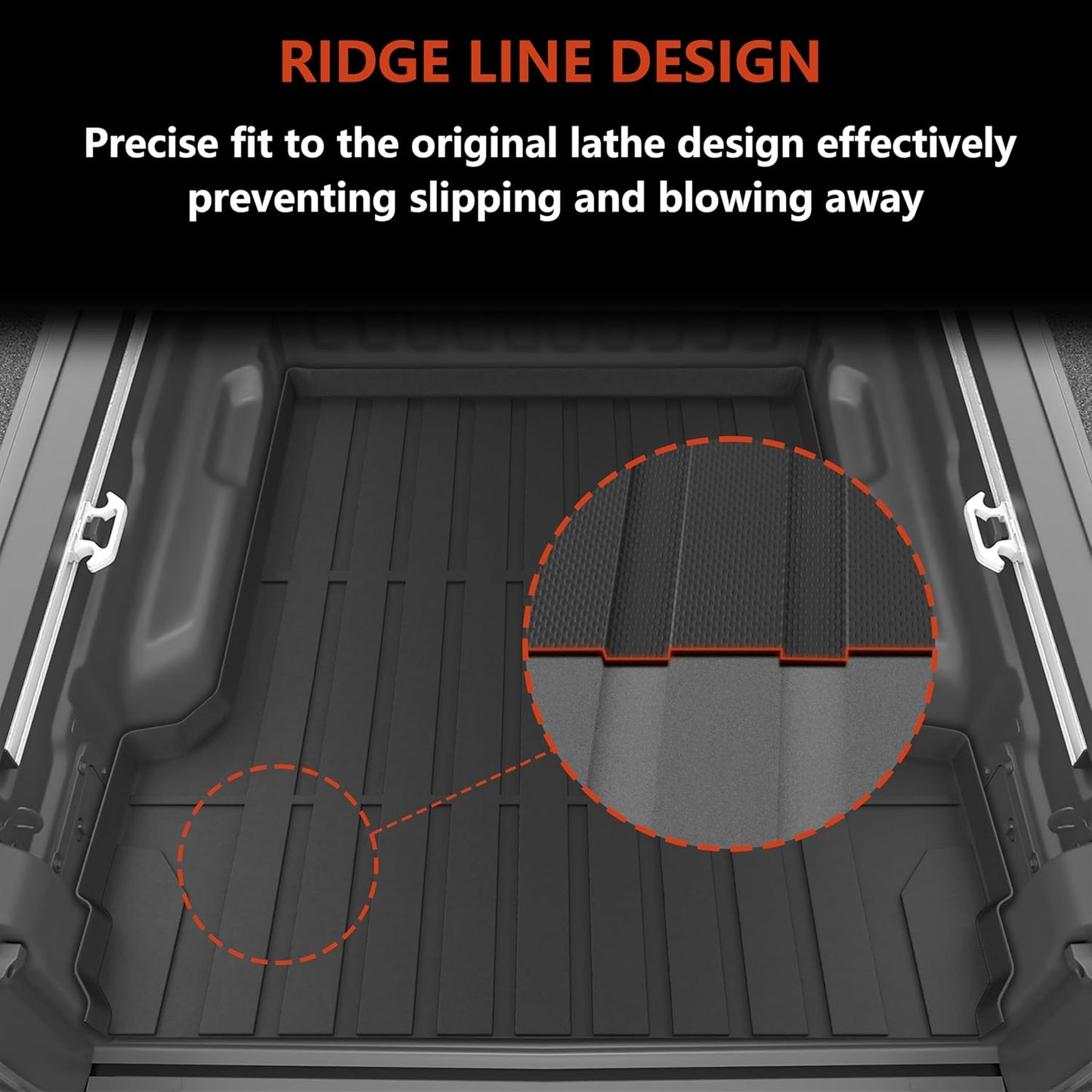 KARPAL Floor Mats for 2007-2013 Chevy Silverado & GMC Sierra 1500 Crew Cab / 2007-2014 2500/3500 HD(Footwell Coverage), All-Weather TPE Custom Fit Floor Liners Car Accessories