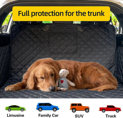 SUV Cargo Liner for Dog Car Seat Cover Waterproof Pet Cargo Cover Nonslip Dog Seat Cover with Bumper Flap Protector for SUV Trunk Sedans Vans（70L”*40W“）