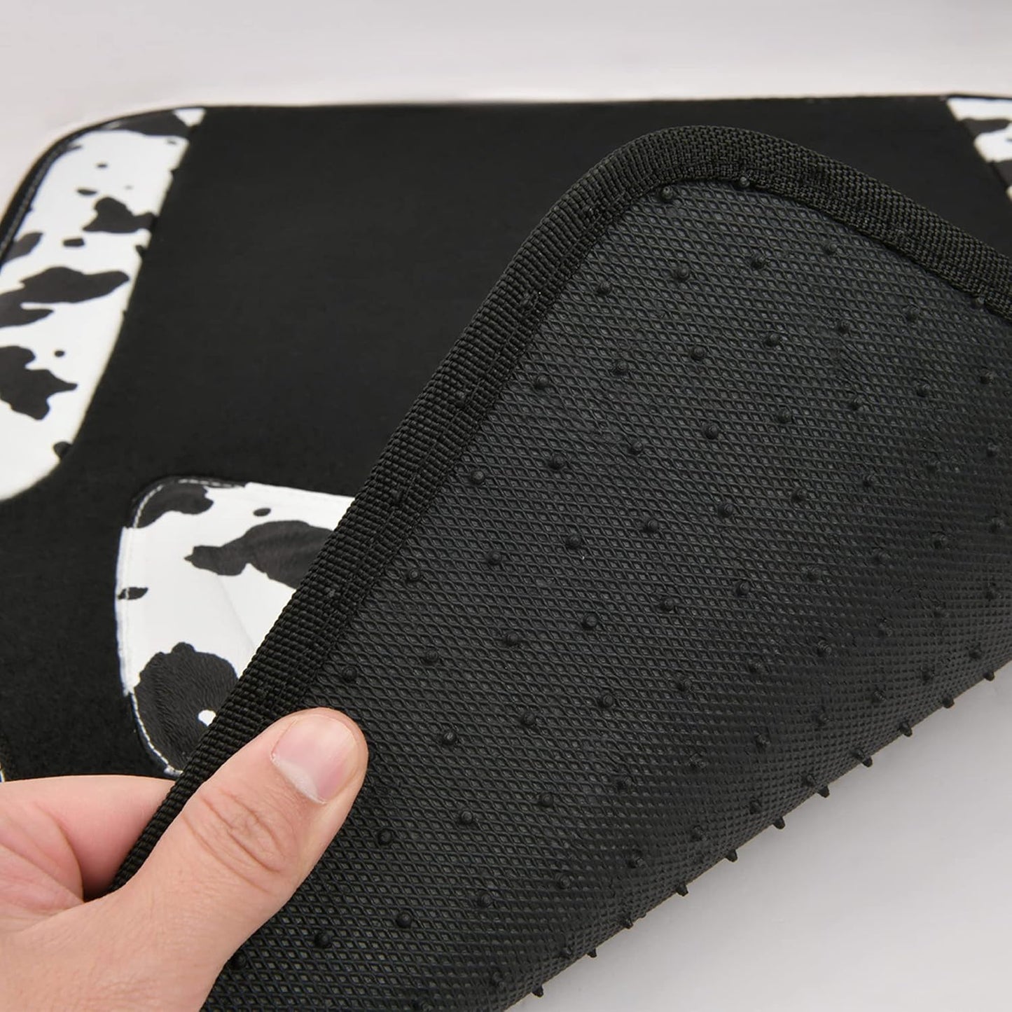 CAR PASS Waterproof Universal Car Floor Mats, Leopard Print Car Mats Fit for SUV,Vans,sedans, Trucks,Set of 4pcs Car Carpet with Driver Heel Pad and Nibs Backing, Leopard Car Accessories Gray Leopard