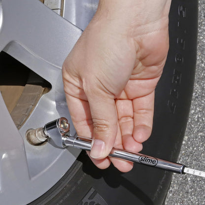 Slime 20049 Tire Pressure Gauge, Large Face Dial Analogue Gauge, 5-60 PSI