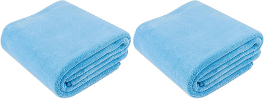 Amazon Basics Super Absorbent Microfiber Car Drying Towel, Streak-Free, Non-Abrasive, 36"L x 25"W, Gray