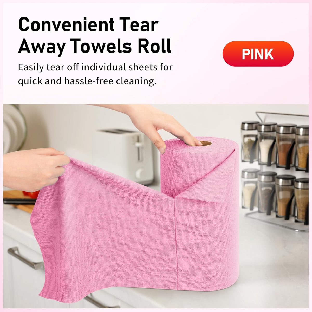 Microfiber Cleaning Cloth, 100 Pack Cleaning Rags Microfiber Towel Bulk Absorbent Lint-Free Wash Cloths, All-Purpose Shop Towels for Cars, Automotive, Garage, Home & Kitchen 11.5"*11.5"