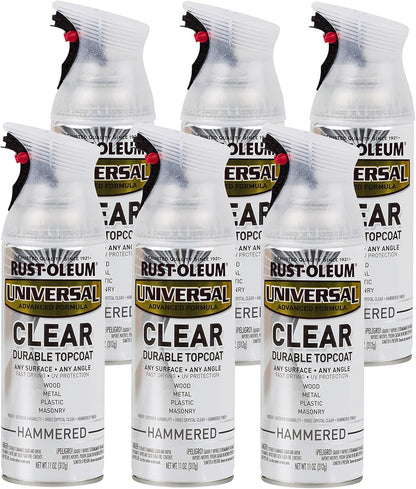 Rust-Oleum 302151 Universal All Surface Clear Topcoat Spray, 11 oz, Dead Flat Clear - Colors A