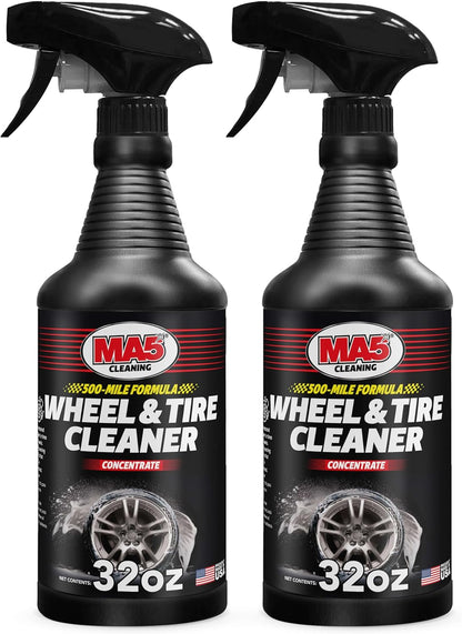 MA5X Wheel and Tire Cleaner | Concentrated, Brake Dust Remover | Wheel Cleaner Spray | 32oz Bottle | Pack of 1