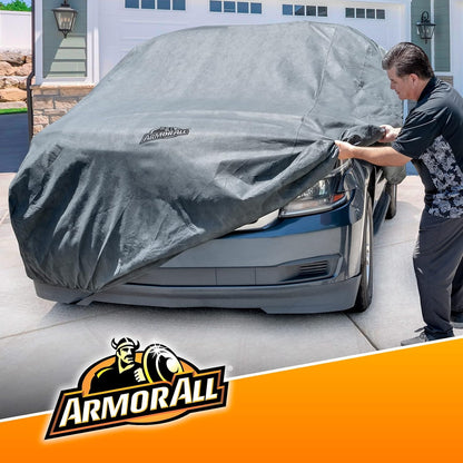 Armor All Heavy Duty Premium All-Weather SUV Car Cover by Season Guard; Max Protection from Sun Rain Wind & Snow for SUV or CUV up to 205" in Length; Indoor & Outdoor Covers; Grey