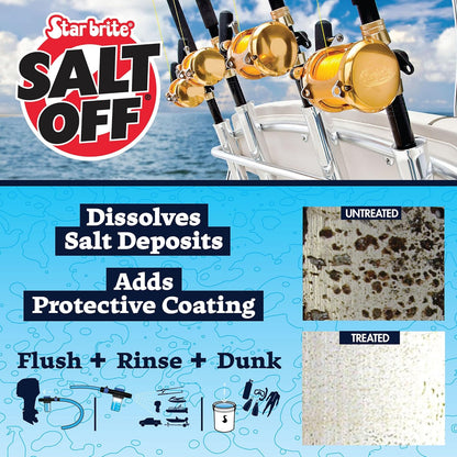 STAR BRITE Salt Off Concentrate - Ultimate Salt Remover Wash & Marine Engine Flush for Boats, Vehicles, Trailers, and More - 128 OZ Gallon (093900N)