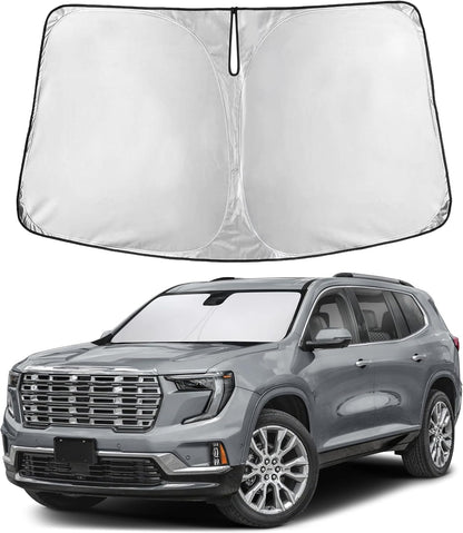 EcoNour Car Windshield Sun Shade | 2025 Upgraded Innovative No-Light-Pass Technology for Maximum Coverage | Foldable Sun Shade Keeps Your Vehicle Cool | Must-Have Car Accessories | Small (59" x 29") - Colors I