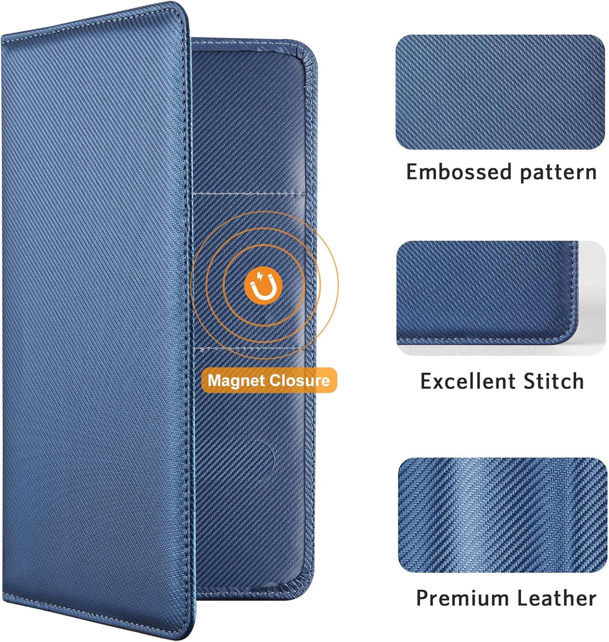 CoBak Car Registration and Insurance Holder - Vehicle Glove Box Car Organizer,Auto Truck Comparment Accessories Case with Magnetic Closure for Driver License,Cards - Colors A