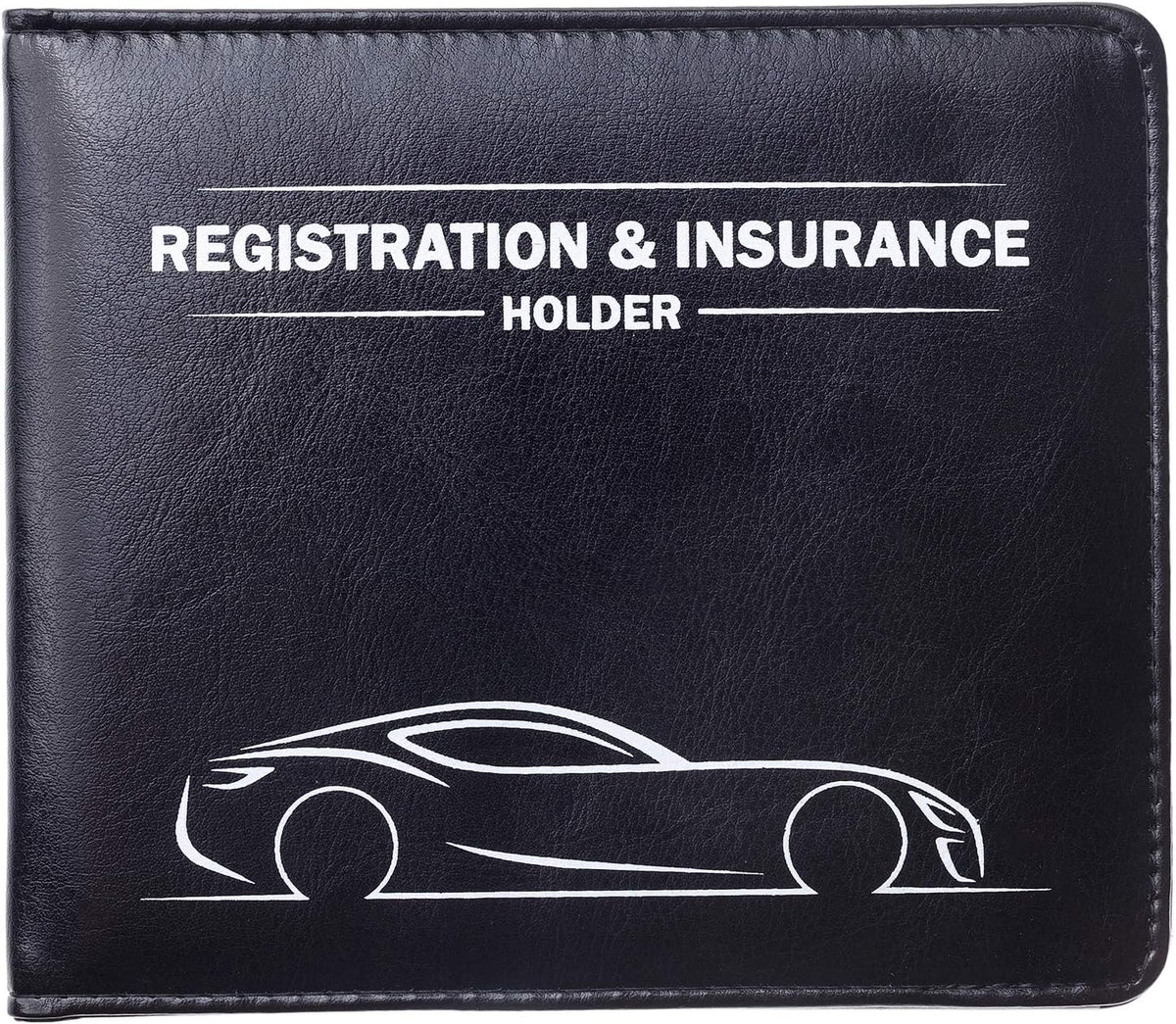 CANOPUS Car Registration & Insurance Holder with Magnetic Closure, Vehicle Document Organizer, Auto Glove Box Wallet, Includes 2 EZ Pass Strip Sets – Truck