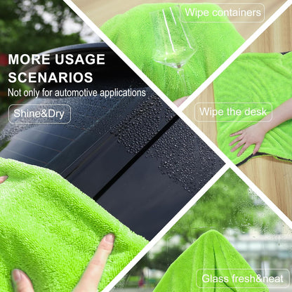 2 Pack XL Car Drying Towel – 1300GSM Ultra Absorbent Microfiber, 24"x36" Large Size, Twisted Loop, Lint-Free & Streak-Free for Auto Detailing, Car, SUV, Truck (Gray-Gray)