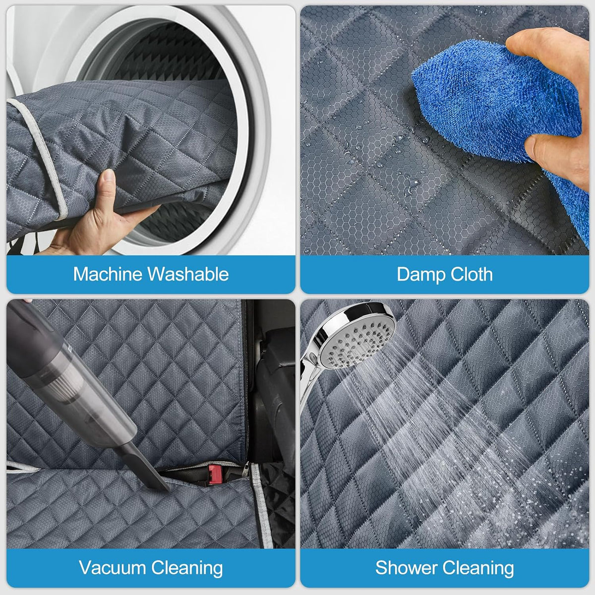 ANOSOSPECIAL Dog Car Seat Cover for Back Seat Cover,Non Stick Fur Rear Seat Protector for Pet,Nonslip Waterproof Durable Universal Fit Interior Backseat Covers for Auto Van SUV