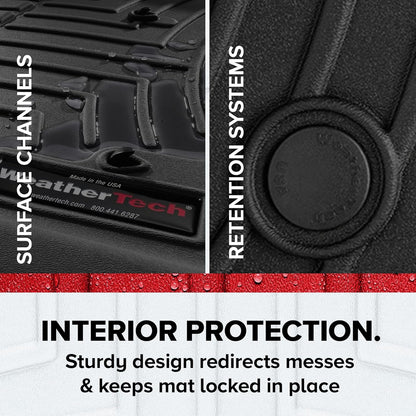 WeatherTech Custom Fit FloorLiners for Nissan Altima - 1st Row (4417741), Black